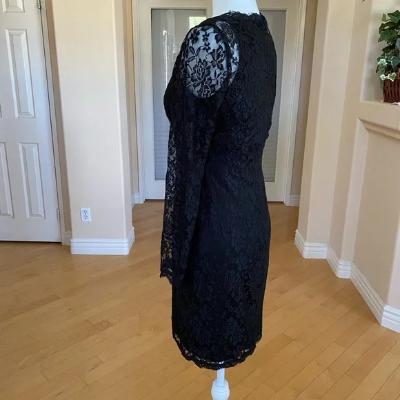 Adrianna Papell Black Lace Dress - Picture 4 of 6